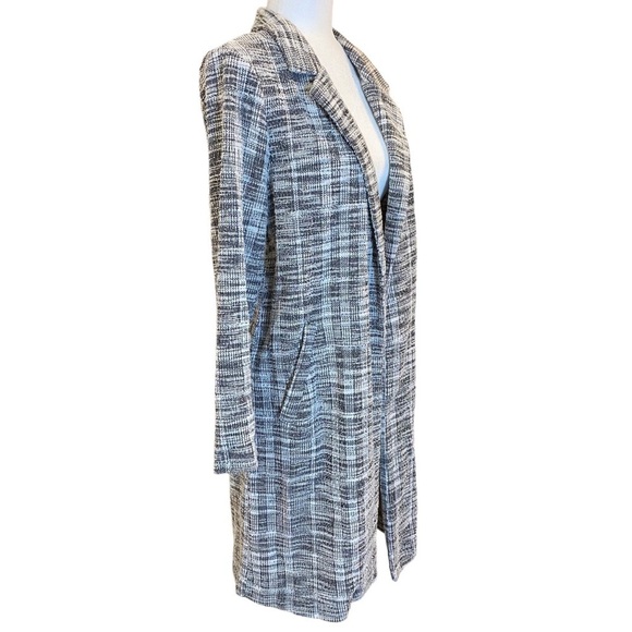 Melloday Textured Tweed Style Open Front Jacket - Picture 3 of 16